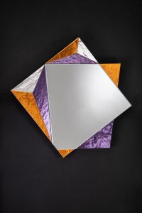 BILL cm 80 x 80 Mirror and Murano Glass