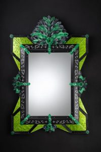 KINDA cm 120 x 80 Mirror and Murano Glass