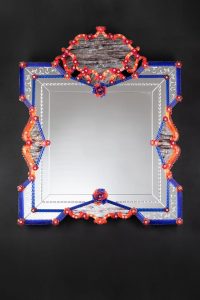 Sahura cm 110 x 90 Mirror and Murano Glass