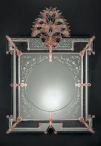 NEFERTARI cm 110 x 145 Mirror and Murano Glass
